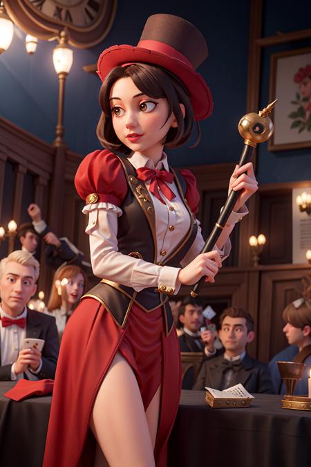 42613-3187519537-masterpiece, high quality best quality,close up,1girl, (arm behind back),magician, assistant, female, top hat, stage, performanc.png